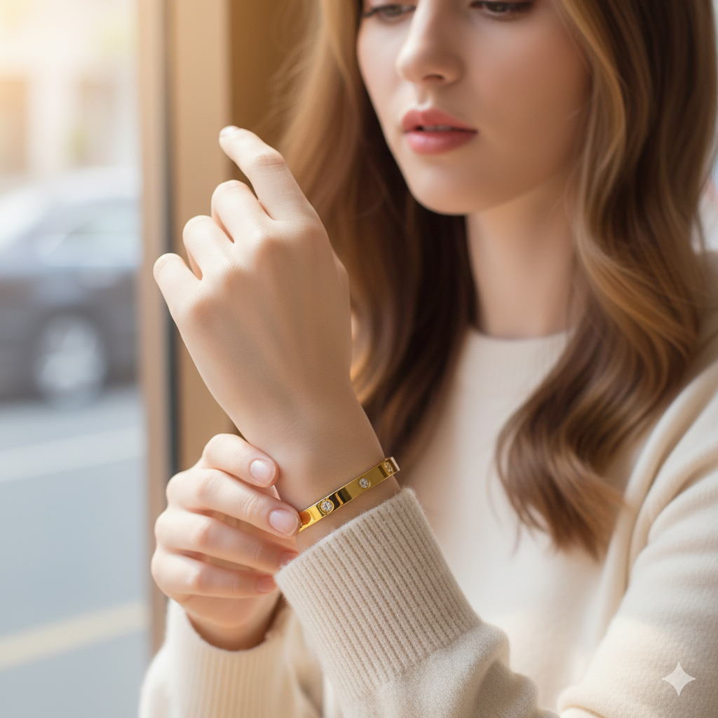 AARVO Love’s Eternal Sparkle Bangle- BNG1014