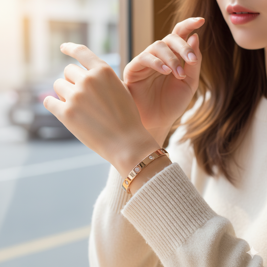 AARVO Love’s Eternal Sparkle Bangle- BNG1014