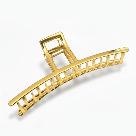 The Midas Touch - Gilded Metal Claw Clip for Luxurious - All-Day Hold - HAR1001