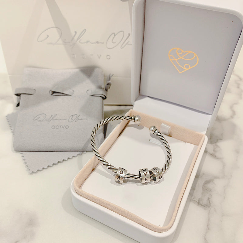 AARVO Eternal Love Charm Bangle - BNG1005