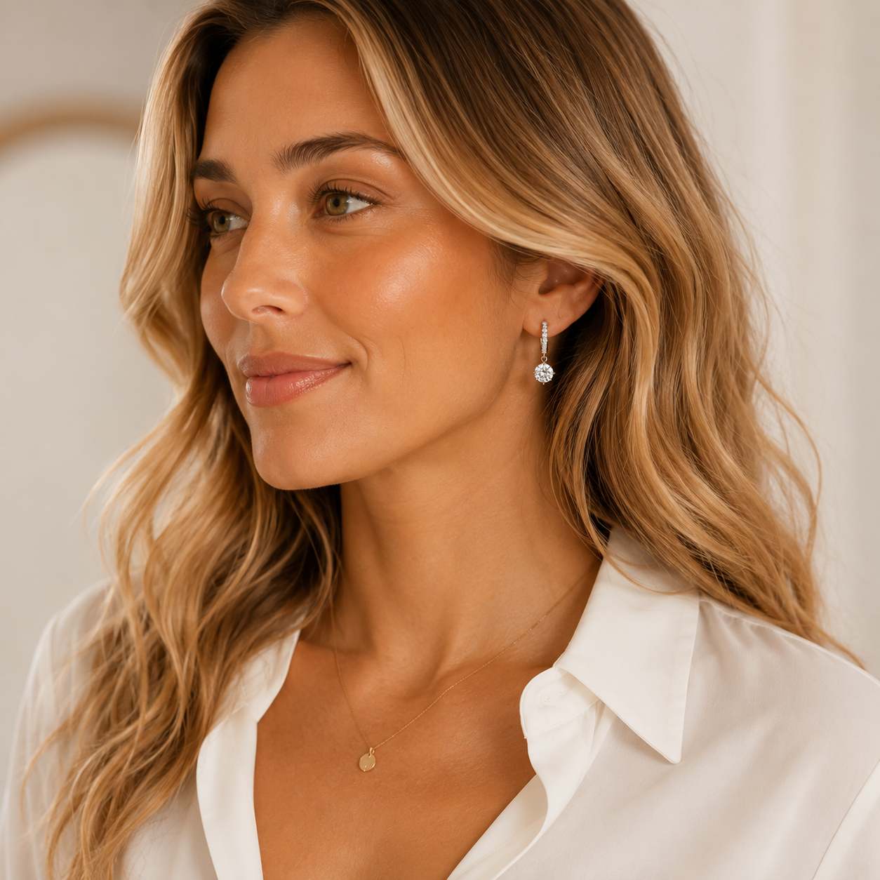 AARVO Aurora Drop Huggie Earrings - ERN1009