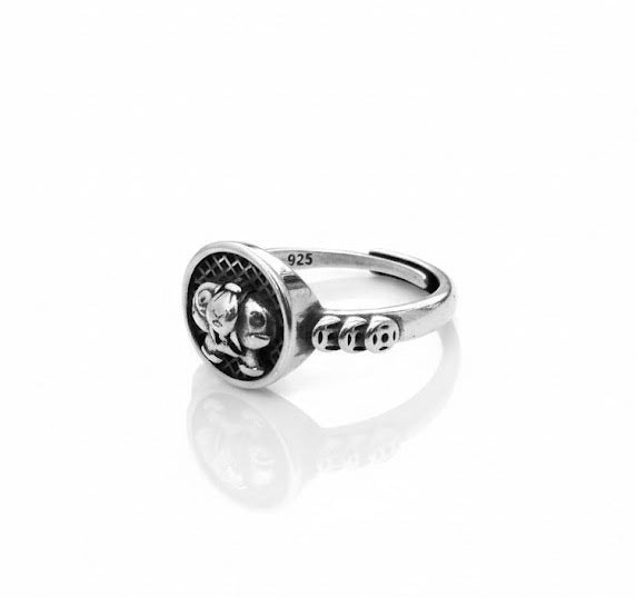 AARVO Thai Silver Siam Spirit Ring- RNG1016