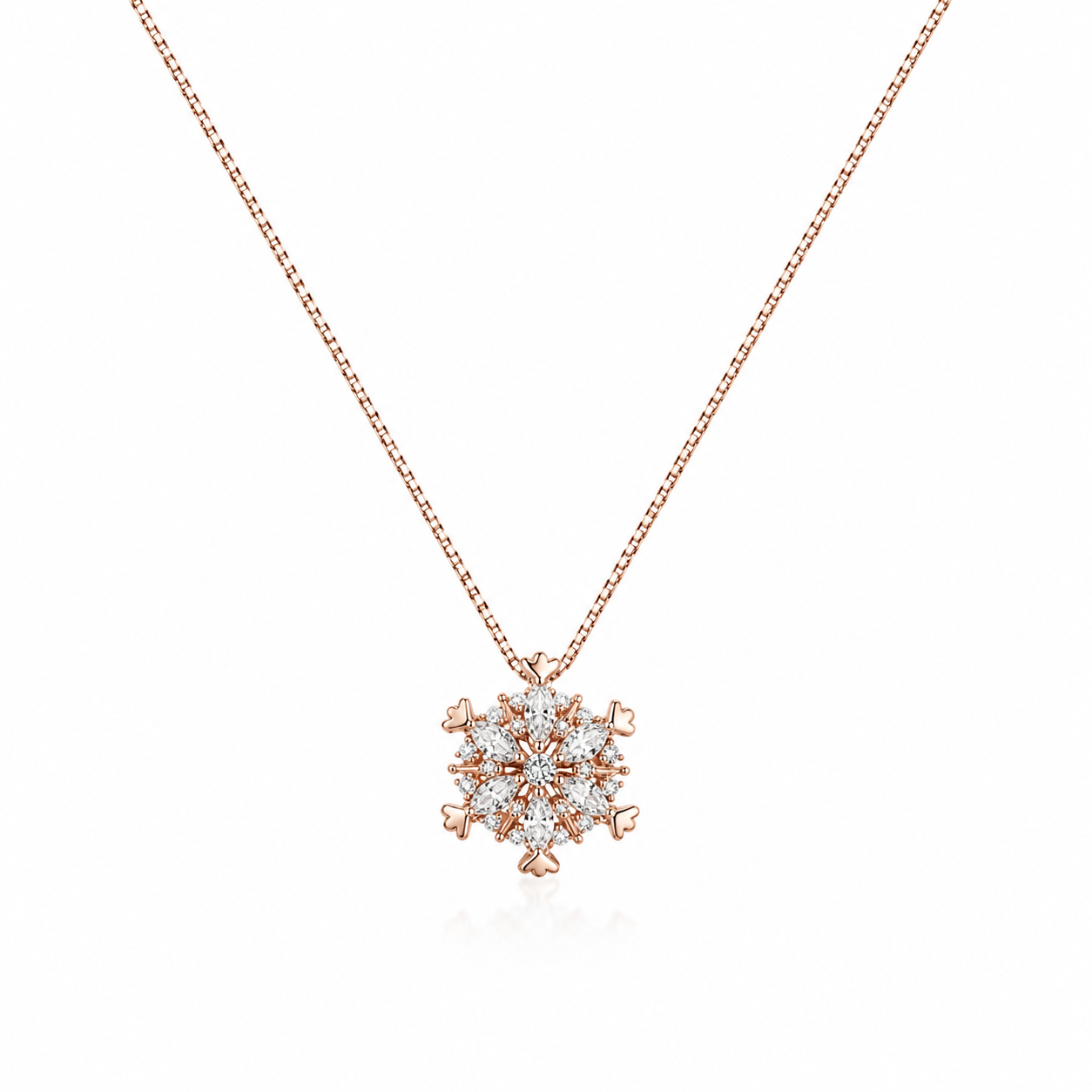 AARVO Snowflake Necklace - NKL1003