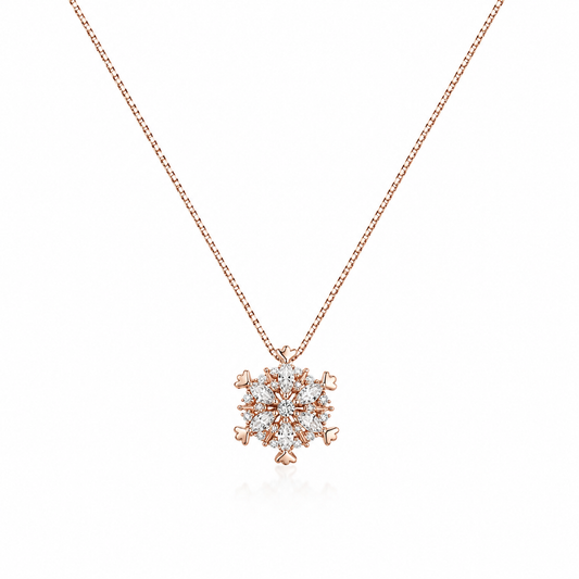 AARVO Snowflake Necklace - NKL1003