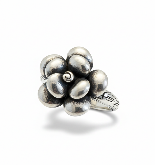 AARVO 925 Silver Bloom of Grace Ring- RNG1003