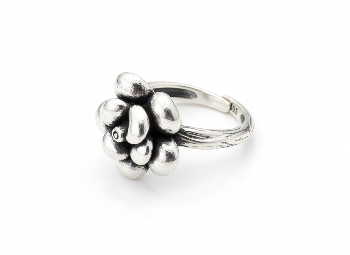 AARVO 925 Silver Bloom of Grace Ring- RNG1003